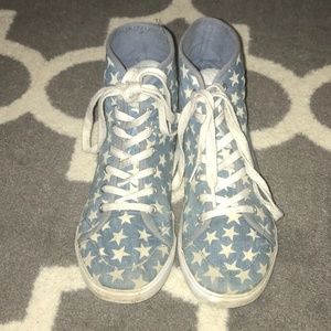 Blue and Stars High Tops
